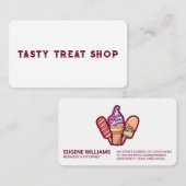 Ice Cream Sweet Popsicle Treats | Desserts  Visitekaartje (Voorkant / Achterkant)
