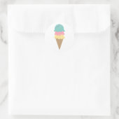 Ice Cream Sweet Ronde Sticker (Tas)