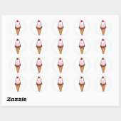 Ice Cream Sweet Ronde Sticker (Vel)