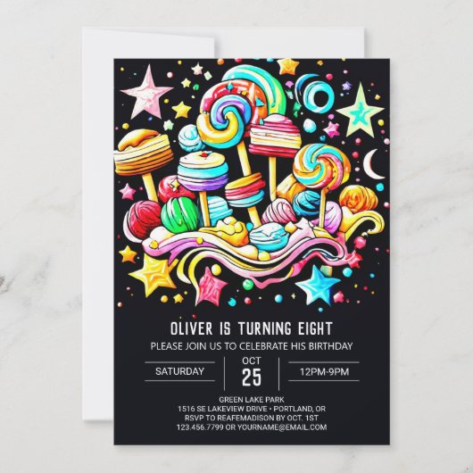 Ice Cream Sweet Viering Verjaardag Kaart (Voorkant)