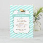 Ice Cream Sweets Birthday Party Invitation Kaart (Staand voorkant)