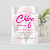 Ice Cream Swirls Strawberry roze Kaart (Staand voorkant)