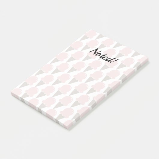 Ice Cream Swirls Strawberry roze Post-it® Notes (Schuin)