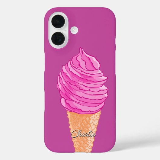 Ice Cream-telefoongesprekken met aangepaste namen Case-Mate iPhone Case (Achterkant)