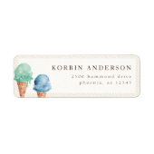 Ice Cream Theme Address Label (Voorkant)
