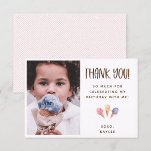 Ice Cream Theme Bedankt voor je foto