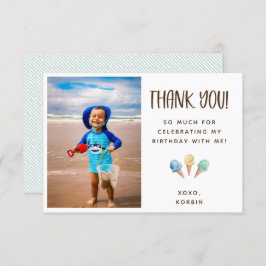 Ice Cream Theme Bedankt voor je foto