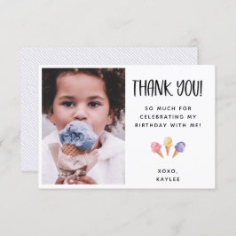 Ice Cream Theme Bedankt voor je foto