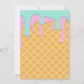 Ice Cream Theme Birthday, Editable Invitation Kaart (Achterkant)