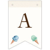 Ice Cream Theme Birthday Party Bunting Flags Vlaggetjes (Tweede vlag)