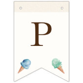 Ice Cream Theme Birthday Party Bunting Flags Vlaggetjes (Derde vlag)