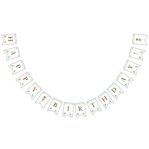 Ice Cream Theme Birthday Party Vlaggetjes