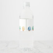 Ice Cream Theme Birthday Party Water Flacon Label Waterfles Etiket (Achterkant)