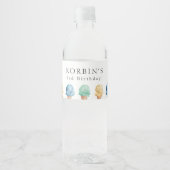 Ice Cream Theme Birthday Party Water Flacon Label Waterfles Etiket (Voorkant)