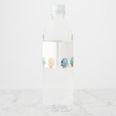 Ice Cream Theme Birthday Party Water Flacon Label Waterfles Etiket (Achterkant)