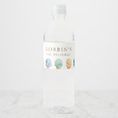 Ice Cream Theme Birthday Party Water Flacon Label Waterfles Etiket (Voorkant)