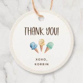 Ice Cream Theme Hartelijk dank voor de labels