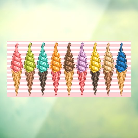 Ice Cream Theme - Zo lekker! Raamsticker (Vel 3)