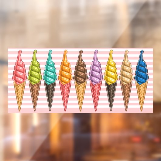 Ice Cream Theme - Zo lekker! Raamsticker (Vel 2)