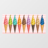 Ice Cream Theme - Zo lekker! Raamsticker (Vel)