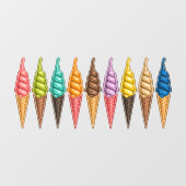 Ice Cream Theme - Zo lekker! Raamsticker (Vel)
