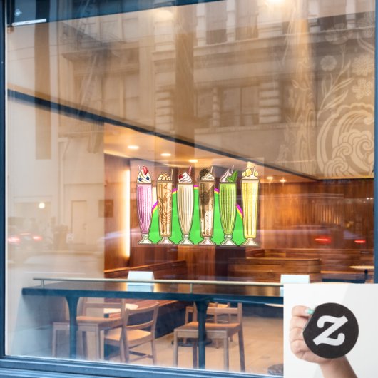 Ice Cream Theme - Zo lekker! Raamsticker (Cafe Raam)
