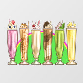 Ice Cream Theme - Zo lekker! Raamsticker (Vel)