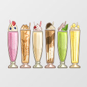 Ice Cream Theme - Zo lekker! Raamsticker (Vel)