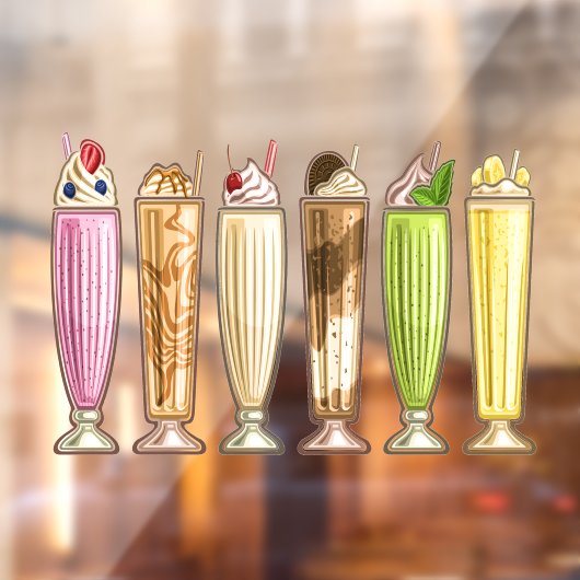 Ice Cream Theme - Zo lekker! Raamsticker (Vel 2)