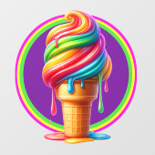 Ice Cream Theme - Zo lekker! Raamsticker (Vel)