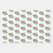 Ice Cream Thmed Birthday Inpakpapier Vel (Voorkant 2)