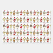 Ice Cream Thmed Birthday Inpakpapier Vel (Voorkant)