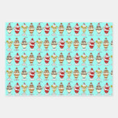 Ice Cream Thmed Birthday Inpakpapier Vel (Voorkant)