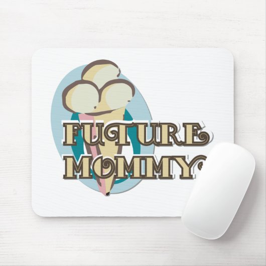 Ice Cream Toekomst Mama Tshirts en geschenken Muismat (Met muis)