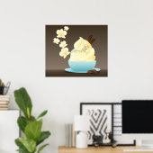 Ice Cream Treat Poster (Thuiskantoor)