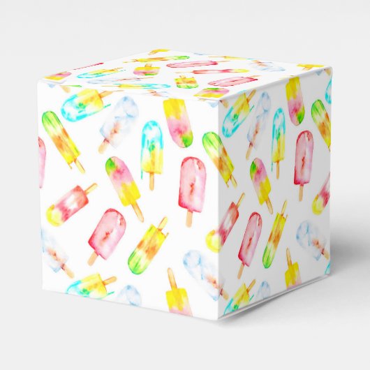 Ice-cream trendy aquarel ontwerp. bedankdoosjes (Voorkant Zijde)