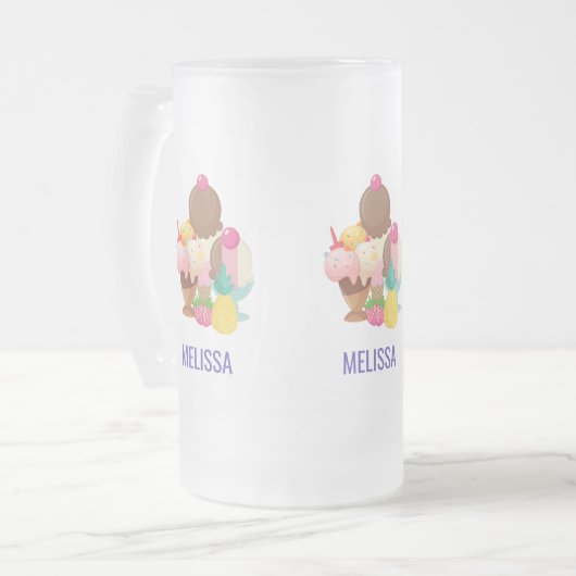 Ice Cream Trio Neopolitan Flavis-nr. Matglas Bierpul (Voorkant links)