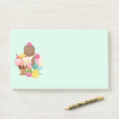 Ice Cream Trio Neopolitan Flavis-nr. Post-it® Notes (Op bureau)