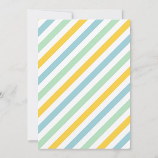 Ice Cream Truck 3 Scoops of Fun 3rd Birthday Kaart (Achterkant)