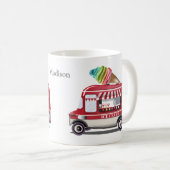 Ice Cream Truck, aangepaste naam mokken (Voorkant rechts)