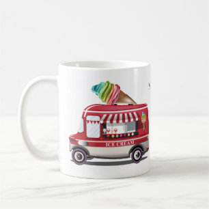 Ice Cream Truck, aangepaste naam mokken