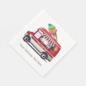 Ice Cream Truck aangepaste tekst papieren servette Servet (Hoek)