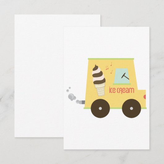 Ice Cream Truck Bedankkaart (Voorkant / Achterkant)