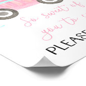 Ice Cream Truck Birthday Favor Sign Poster (Hoek)