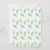 Ice Cream Truck Birthday Party Invitation Kaart (Achterkant)