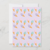 Ice Cream Truck Birthday Party Invitation Kaart (Achterkant)
