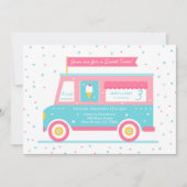 Ice Cream Truck Birthday Party Kaart (Voorkant)