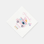 Ice Cream Truck Birthday Party Servet (Hoek)