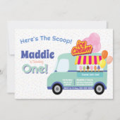 Ice Cream Truck Birthday Uitnodiging (Voorkant)