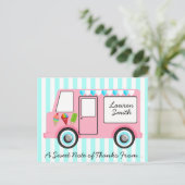 Ice Cream Truck Briefkaart (Staand voorkant)